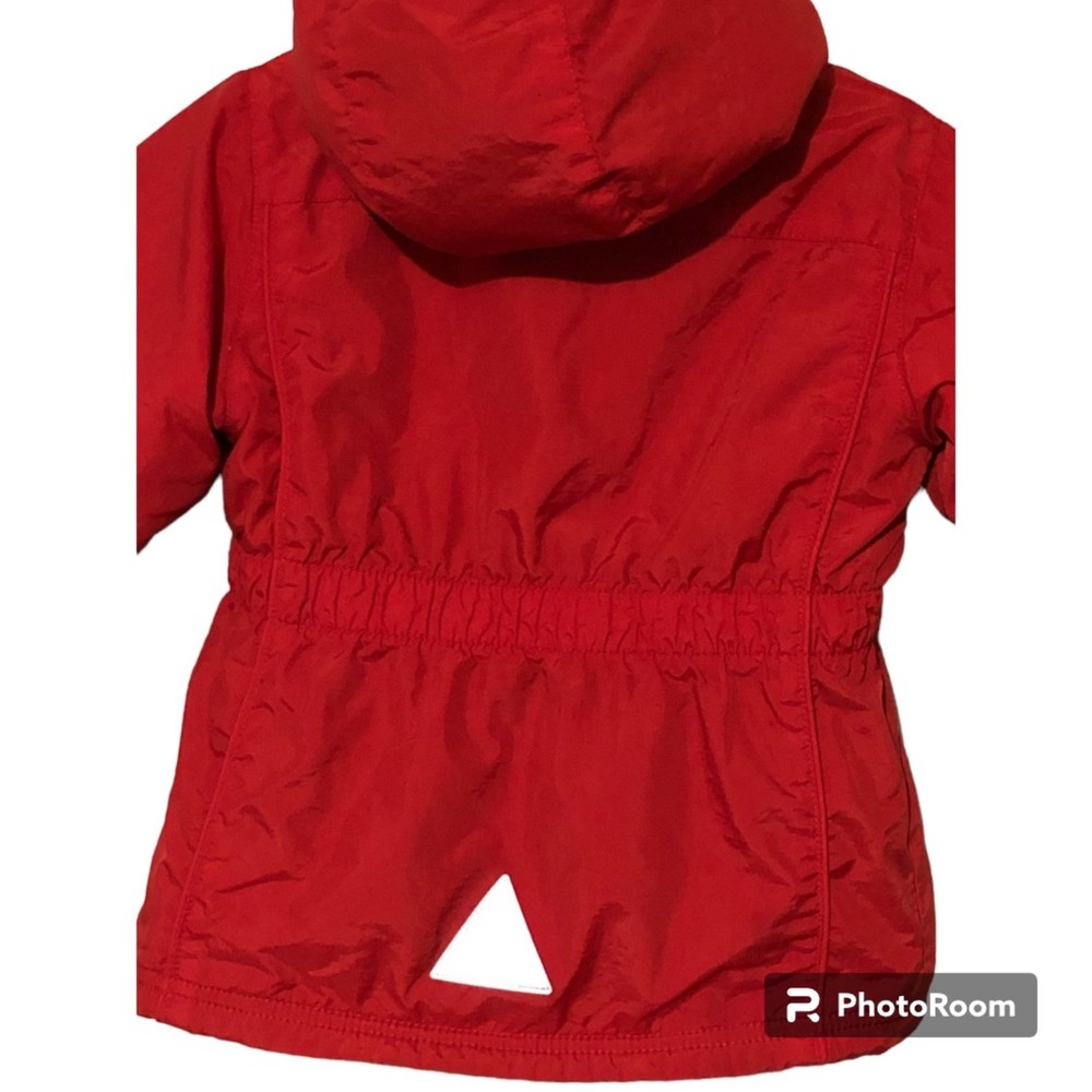 LL Bean Infants Red Winter Coat Jacket Vintage Style Size 12-18M - Picture 6 of 7